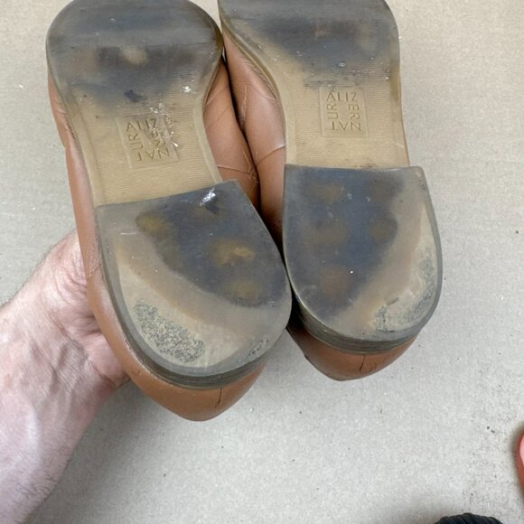 Naturalizer Milo Women's 8.5 M Tan Leather Penny Loafers Comfort Shoes - Picture 9 of 9